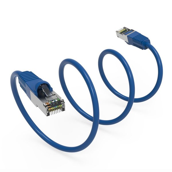 Bestlink Netware CAT6 Shielded (SSTP) Ethernet Network Booted Cable- 3ft- Blue 100803BL